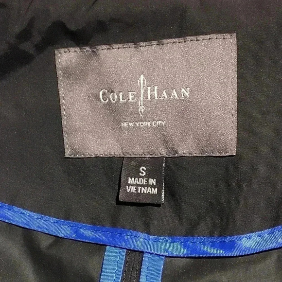 Cole Haan  Raincoat Black Size Small - Picture 4 of 8